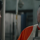 Paul Sun-Hyung Le's Captain Carson Teva looks skeptically at Gina Carano's Cara Dune in a scene from The Mandalorian Season 2